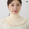 Women Warm Knitted Fake Collar Woolen Women Turtleneck Knitted False Fake Collars