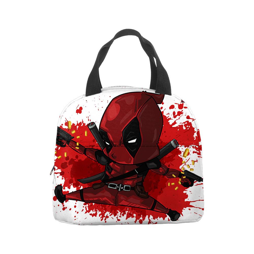 Anime Cartoon Handbag Student Lunch Bag Grades 1-6 Picnic Bag Printed Thermal Insulation Bag Meal Bag
