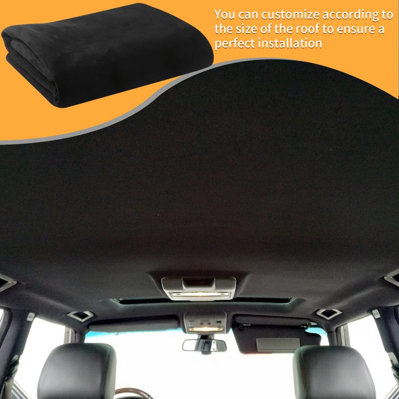 Car Headliner Fabric 100x150cm 150x150cm 200x150cm Foam Backed for Car Protect Aging Broken Faded DIY Repair Replacement