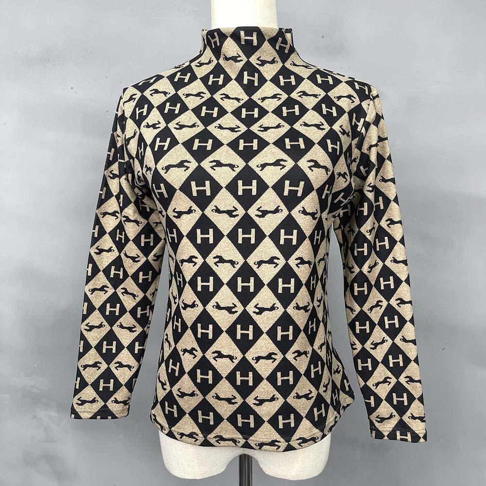 Женская бархатная водолазка с длинным рукавом и полуворотом — европейский и американский стиль, теплая нижняя одежда на осень/зиму 2024 г.