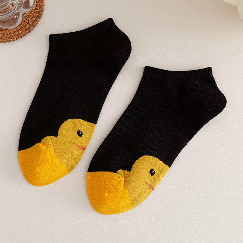 Cute Thin Cotton Japanese style Summer Shallow Mouth Cartoon Duck Socks Sock Slippers Hosiery