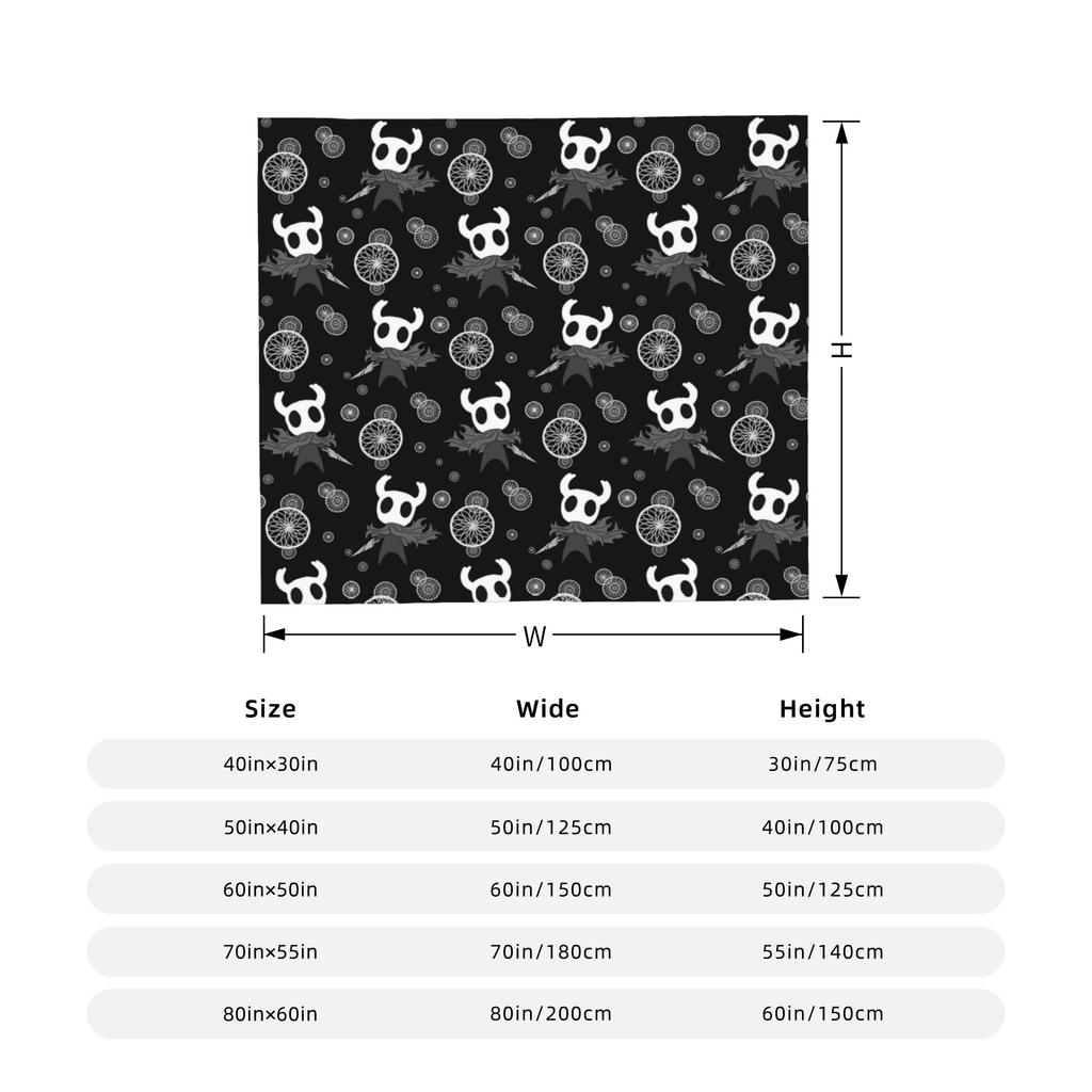 Hollow Knight Silksong Пушистое одеяло Мультяшное индивидуальное плед для дома 200x150см Плюшевое тонкое одеяло