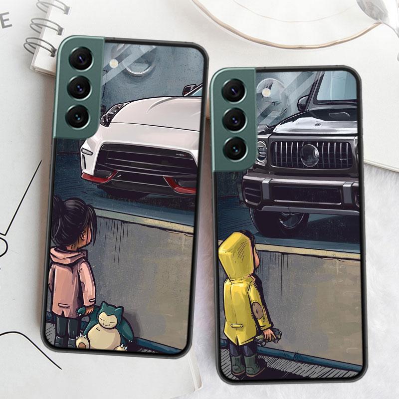 Чехол для телефона Boy See Sports Car Jdm Drift для Samsung A15 A25 A35 A55 Galaxy A70S A50S A30S A30 A40 A71 A51 A41 A31 A21 A11 A01 A2