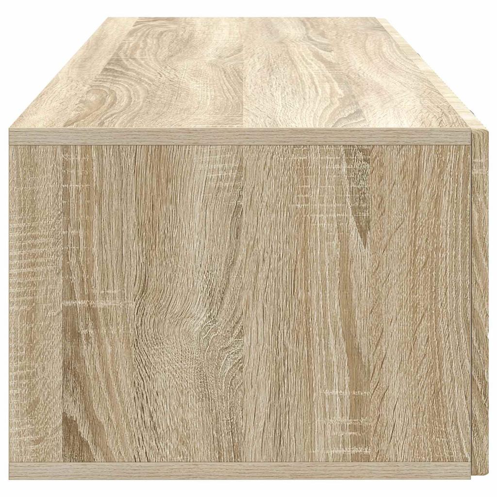 Wall Mounted TV Cabinet in Sonoma Oak 98 x 41 x 30 cm