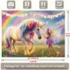 Gifts Princess Elf Birthday Party Backdrop, Polyester Banner for Wall Decor & Photo Booth