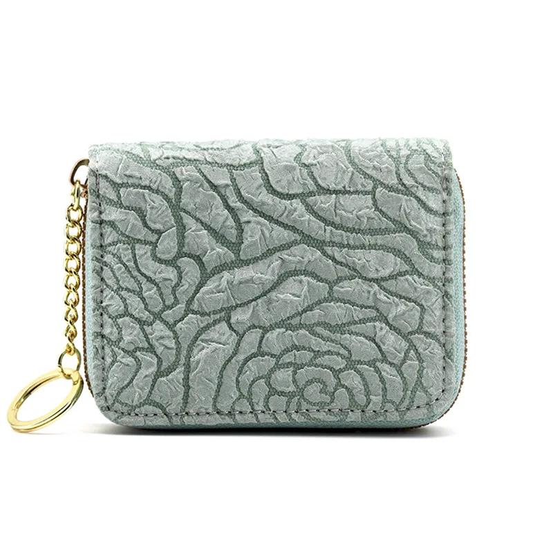Flower Short Money Card Holder Wallets Ladies Mini Short Change Bag Female Card Coins Purse for Women