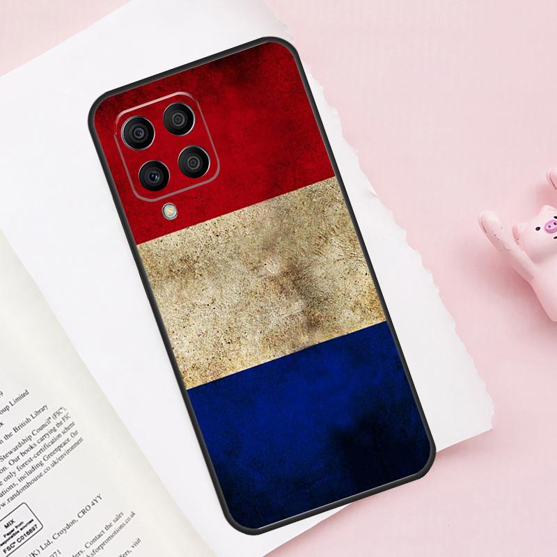 France Flag Case For Samsung Galaxy M15 M35 M55 M51 M31 M21 M11 M16 M36 M56 M53 M12 M32 M52 M14 M34 M54