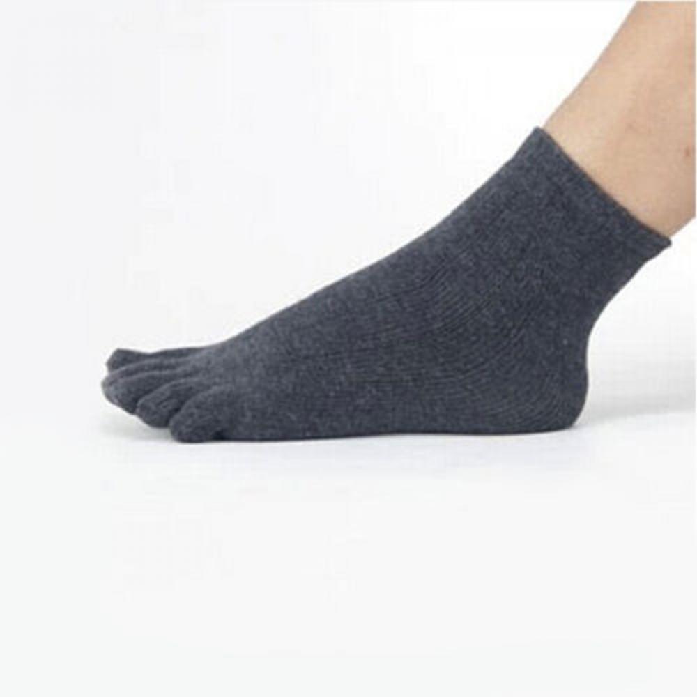 Soft Unisex Women Men Cotton Sports Five Finger Toe Socks