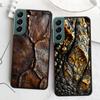 Чехол для телефона под крокодилью кожу для Samsung Galaxy S22 S25 Ultra S21 S10 Plus S26 Edge S20 S23 S24 FE Чехол Силиконовый Мягкий ТПУ Прозрачный