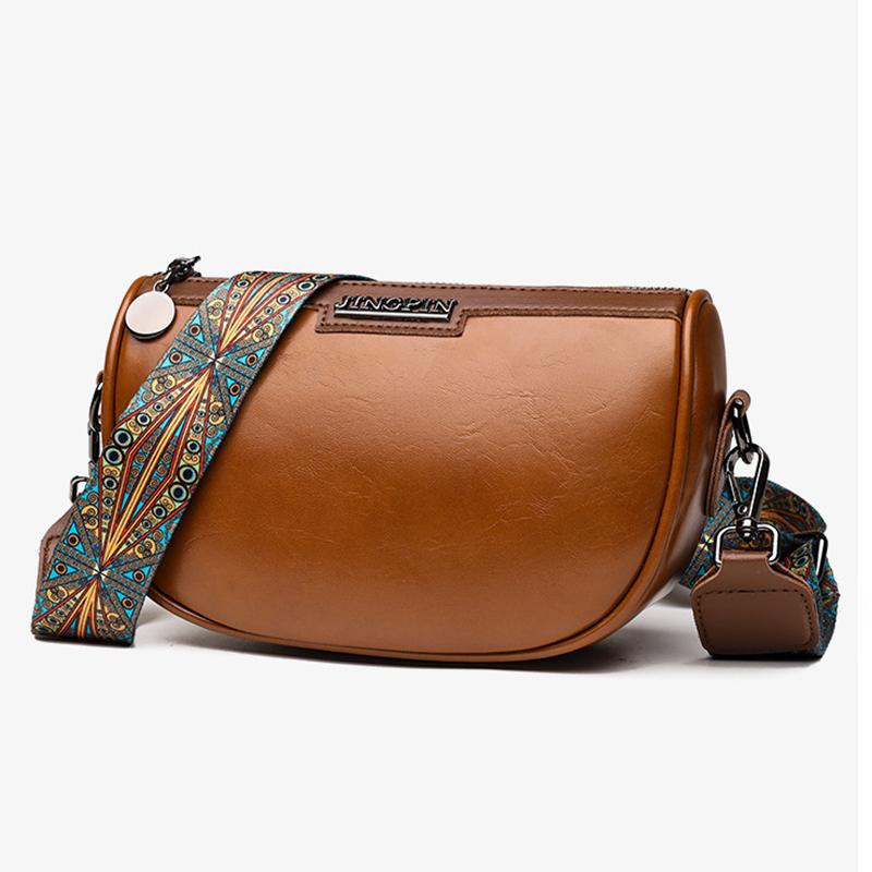 Yogodlns Модные маленькие сумки-седла из искусственной кожи для женщин, винтажная дизайнерская однотонная сумка через плечо через плечо