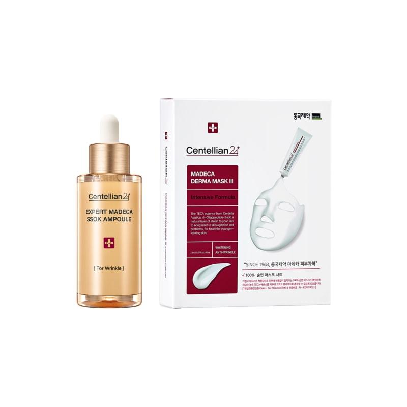 Expert Madeca Soak Ampoule 38ml + Derma Mask 3 Intensive 1 Box (10 Sheets)