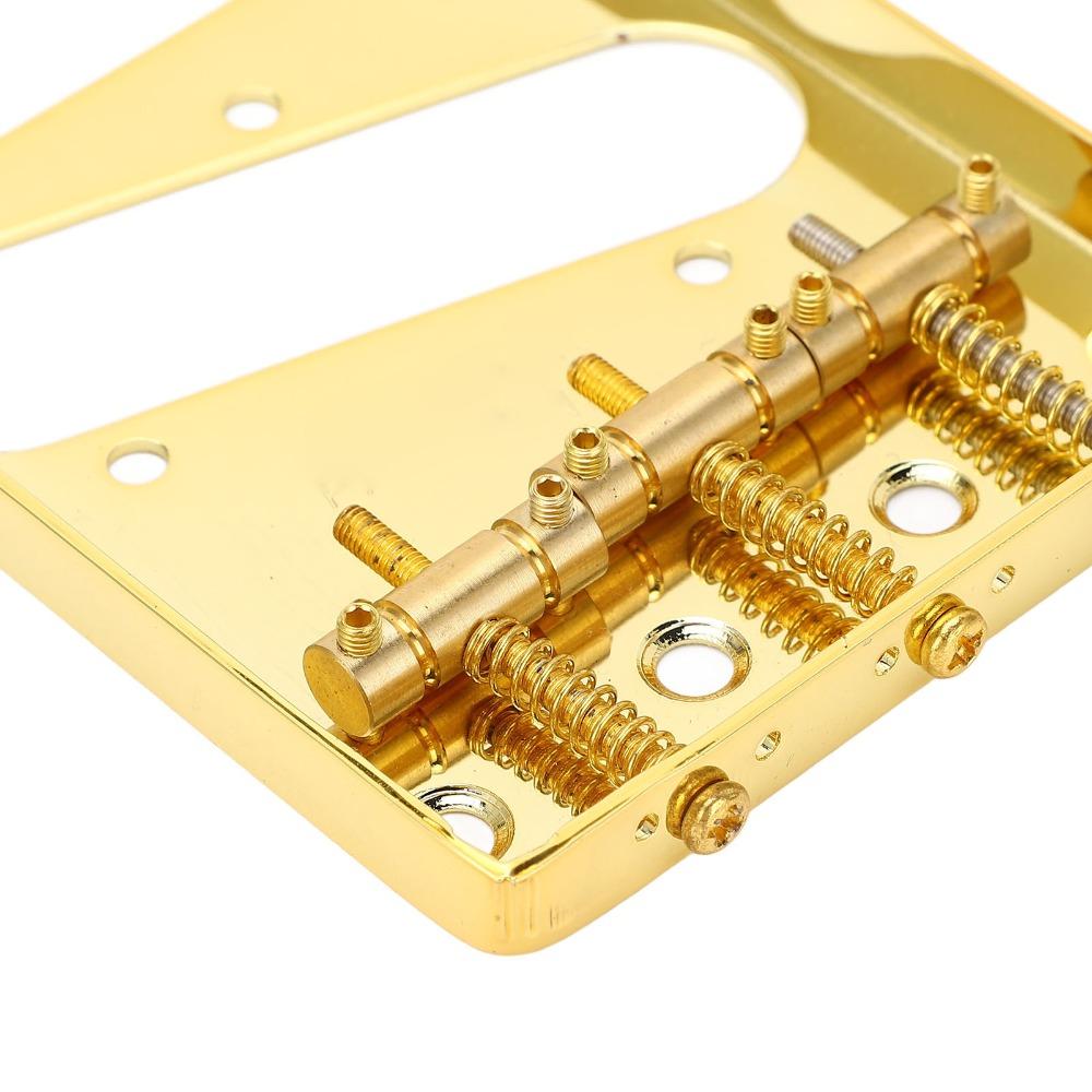 54mm Width Electric Guitar Bridge Golden Vintage Guitar Bridge Electric Guitar Parts