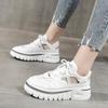 Women's Fashion Thick Soled Elevated Sneakers 2024 Summer New Hollow Out Breathable Comfort Versatile Anti-Slip Sports Sandals