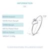 Silver Charm Double Heart Bangle Women Luxury Wedding Silver 925 Jewelry Bangles