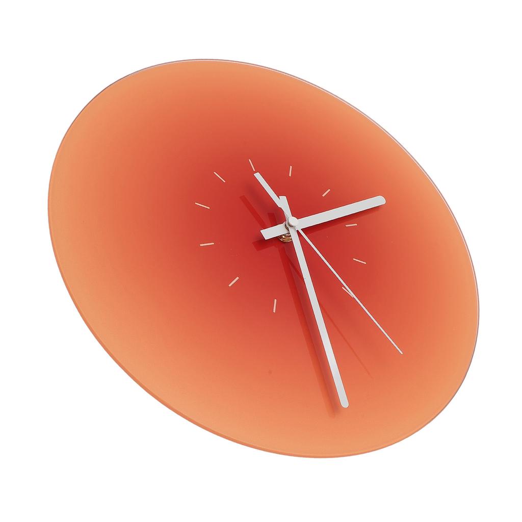 12-дюймовые стеклянные настенные часы с бесшумным ходом, работающие от батареек, круглые настенные часы для гостиной, кровати