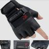 Men's Half-finger Gloves Imitation Leather Sports R Suede Wear-resistant Non-slip Three-skim Fitness Cycling Outdoor Tactical Gloves