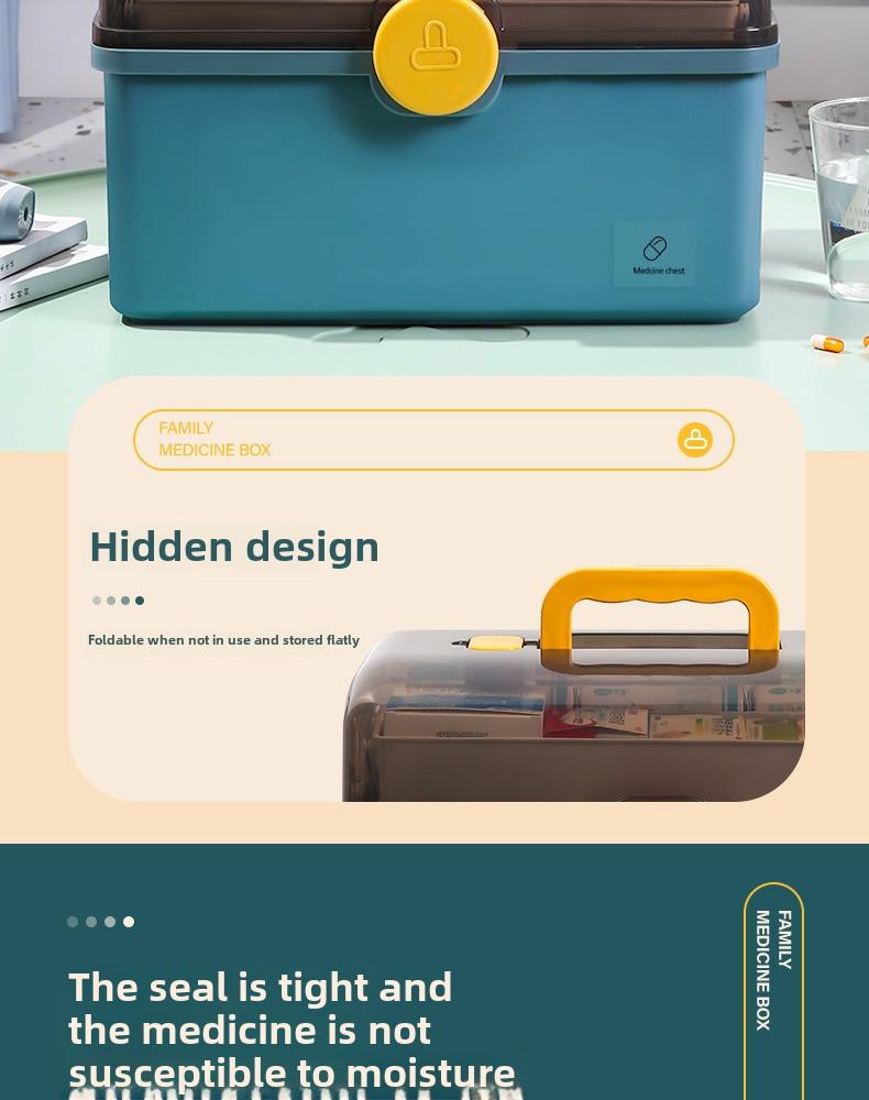 Набор многослойных коробок для хранения лекарств большой емкости