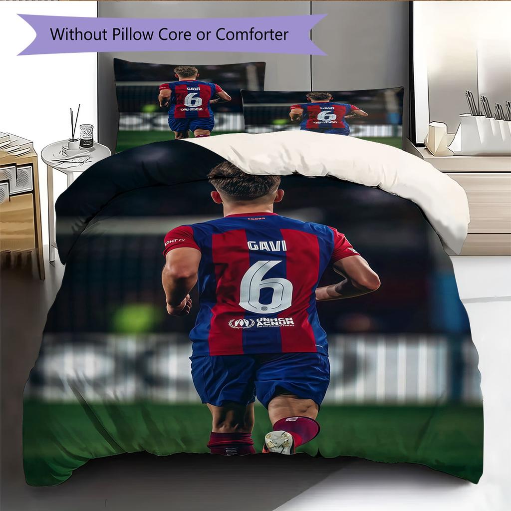 Gavi Pattern Bedding Home Decoration Birthday Gift ( 1 duvet cover + 2 pillowcase, without core),fan merchandise.