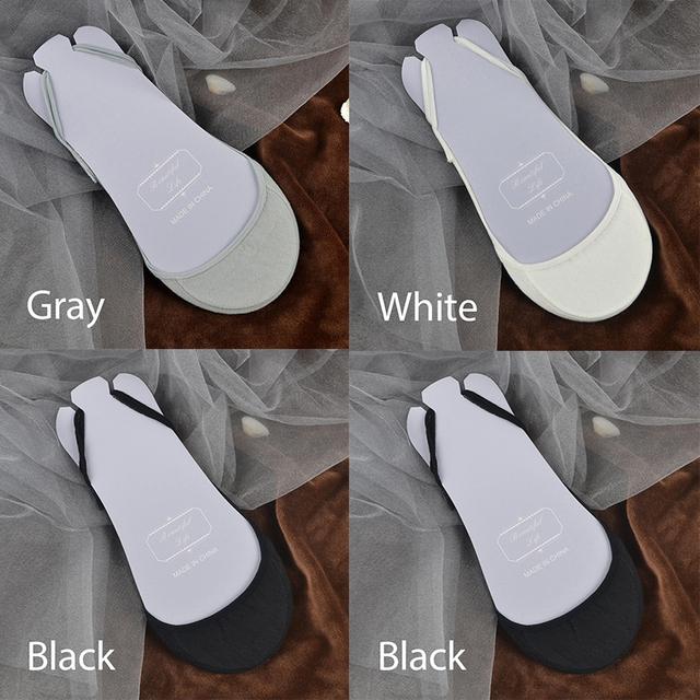 FINETOO 4 пары/компл. женские нескользящие невидимые носки, летние однотонные хлопковые носки-лодочки с низким вырезом, женские дышащие носки-тапочки