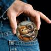 Памятная монета Я люблю Панч Защити Обезьяну 3D-рельефная монета Новинка Коллекционный медальон Декор на тему обезьян для фанатов игр Сувениры и Поделки своими руками