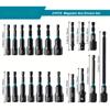 Набор из 21 магнитного торцевого ключа — универсальный набор ударных дрелей-шуруповертов с метрическими и SAE торцевыми гайковертами, адаптерами ударных головок и держателем бит