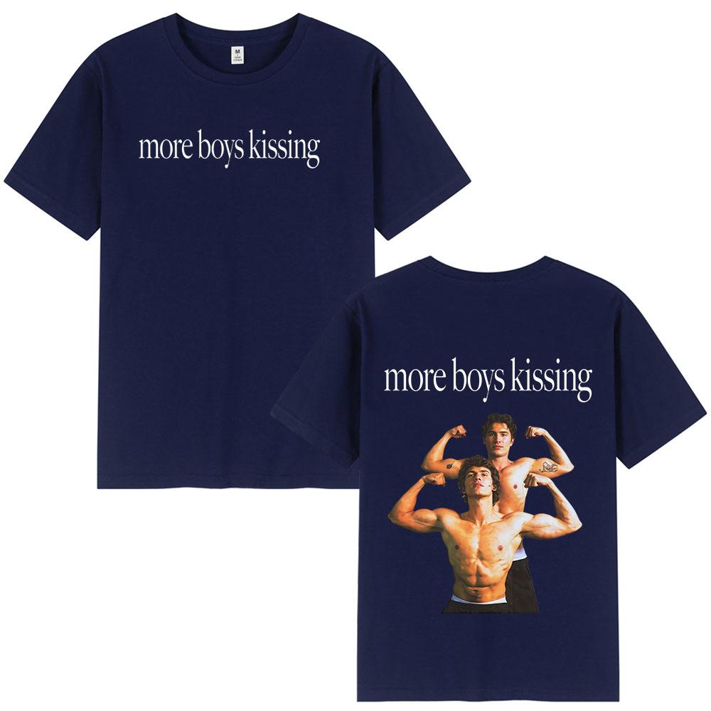 More Boy Kissing Heated Rivalry Doublesided Print T Shirt Unisex Women Fashion Tshirts Cotton Oversized Casual Tshirt Streetwear
