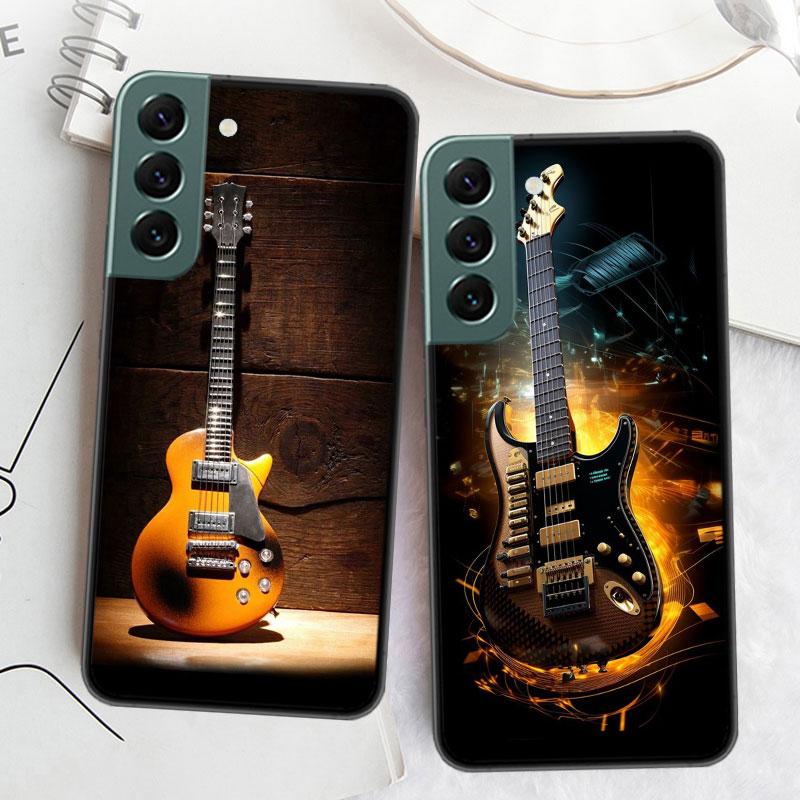 Retro rock Music Electric Guitar Phone Case For ASamsung A16 A26 A36 A56 A02 A03S A04S A05S Galaxy A55 A35 A25 A15 S10 Lite A9 A