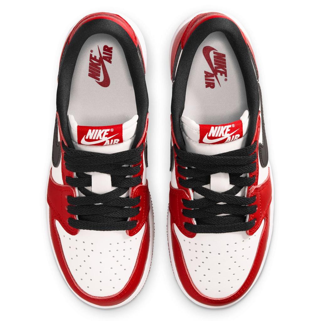 Air Jordan 1 Retro Low OG GS Chicago 2025 Детские кроссовки Красный Varsity-Red Черный HQ6999-600