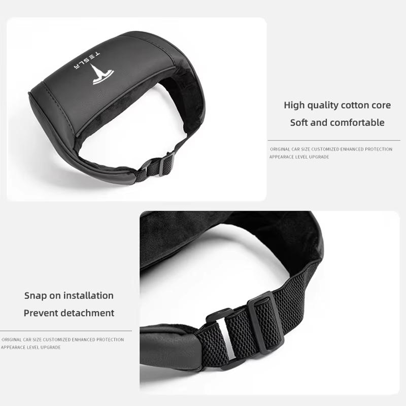 CREKH1 For Tesla Model 3 Model X Model S Model Y Juniper Car Seat Headrest Support Memory Foam Car Rest Neck Pillow Car Accessories