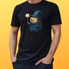 T-Shirt Herren Zauberer Igel Motiv Baumwolle Größe S Bis 5XL