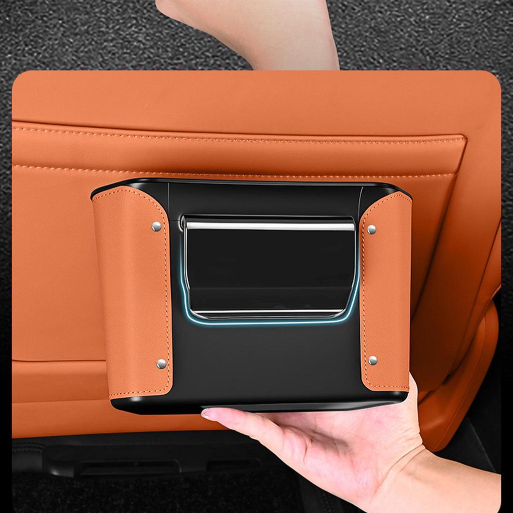 Car Trash Bin Leak-Proof Automotive Interior Rubbish Can Large Capacity Multipurpose Trash Bin for Automotive RV Truck Sedan