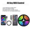 1-30M USB Светодиодная Лента 5050 Bluetooth Wifi Приложение ИК Пульт Управления Светодиодные Огни Для Спальни Гибкая Светодиодная Лента RGB Лента