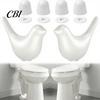 Decorative Ceramic Toilet Accessory 2PCS Bird Screw Covers, Bolt Caps, Modern Anti Slip Cover Style Universal Fit Caps for Home Bathroom Renovation