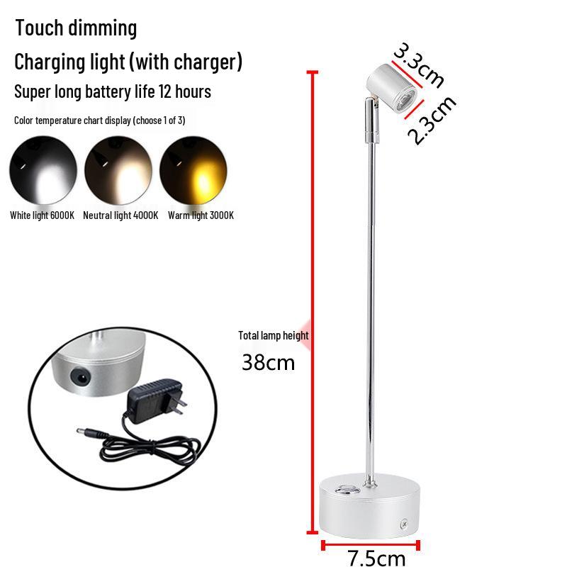 Tri-Color Touch Dimming Jewelry Display Light