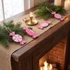 Colorful Design Christmas Hanging Wooden Home Decor Christmas Tree Decor  Outdoor Indoor