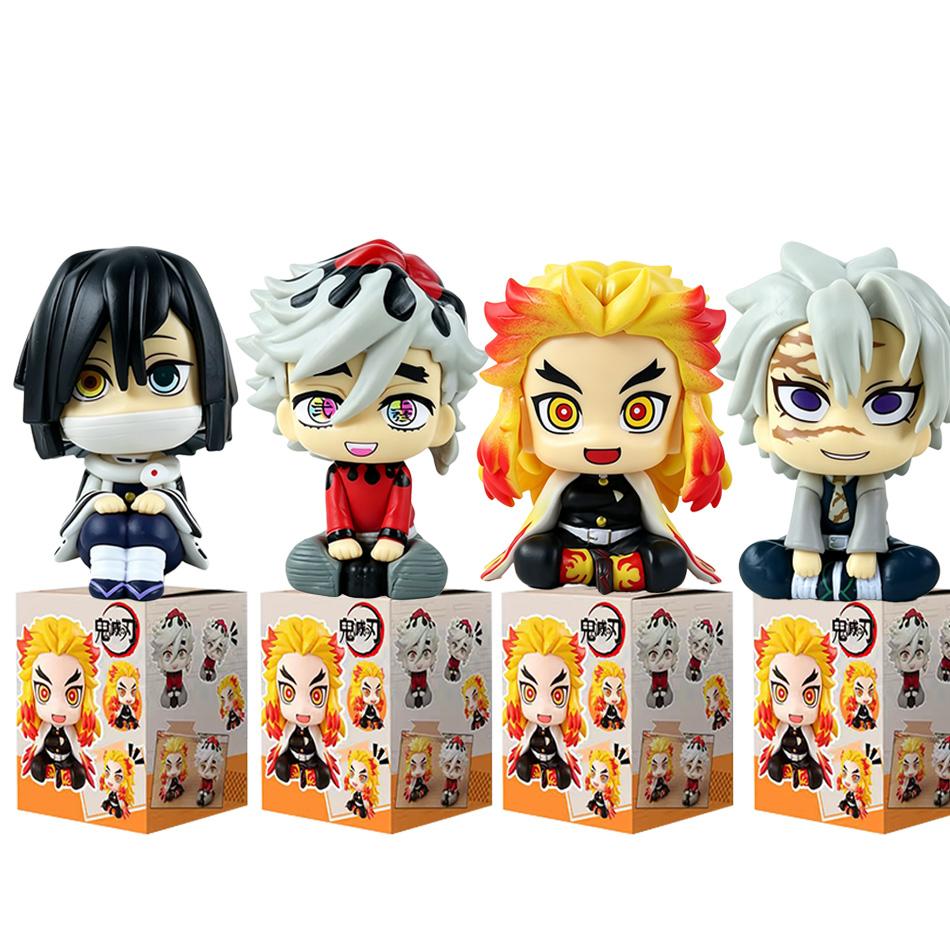 Аниме Клинок, рассекающий демонов Kimetsu No Yaiba Фигурка Томиока Гию Кочо Шинобу Фигурки Действия ПВХ Модель Статуя Коллекция Игрушки Подарки