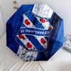 Зонт-трость SC Heerenveen, автоматический складной зонт, портативная и складная конструкция, 8 спиц, рождественский или праздничный подарок.