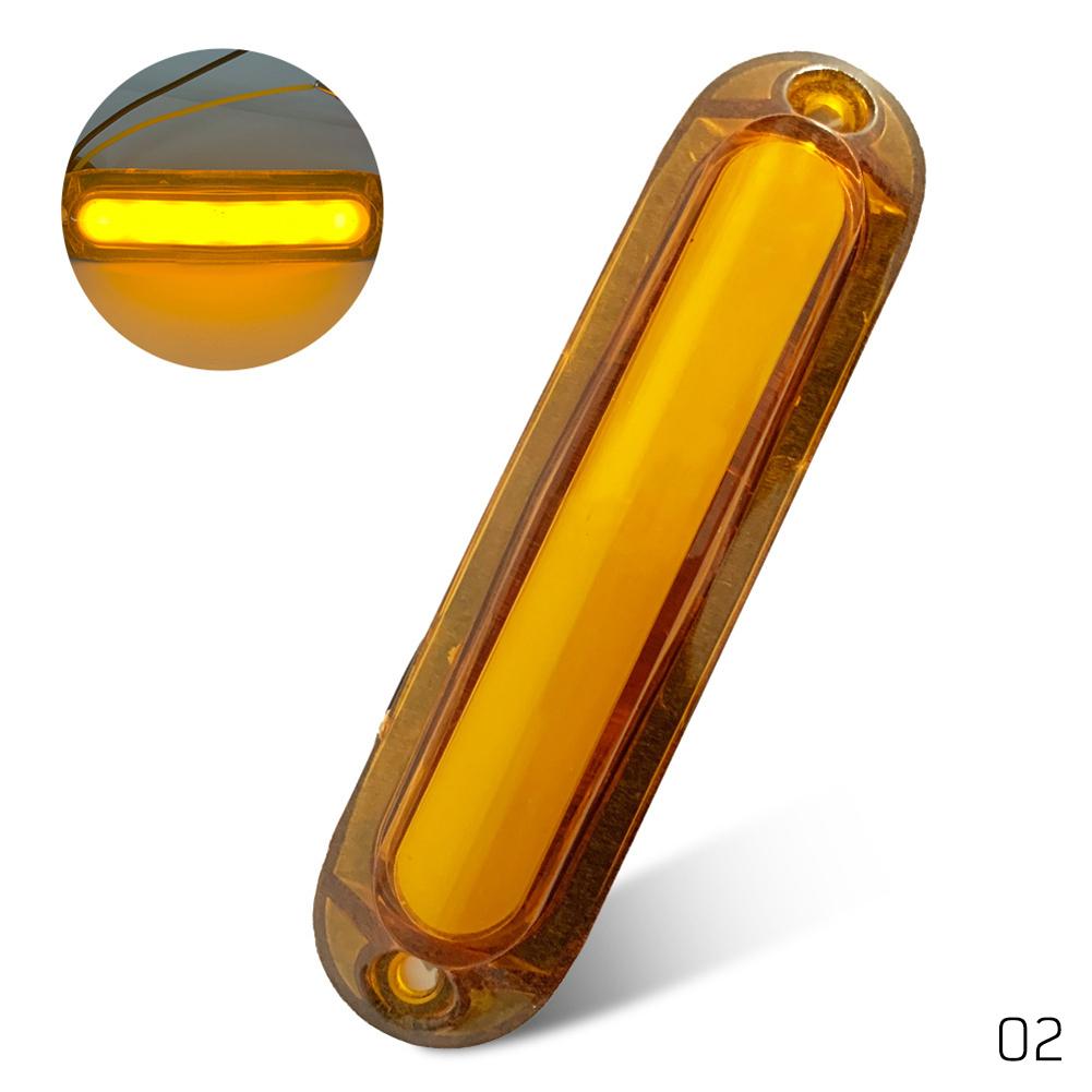 FEIJIEAST светодиодные боковые габаритные огни для автомобиля, прицепа, грузовика, ходовые огни, указатели поворота, индикатор 10-30 В
