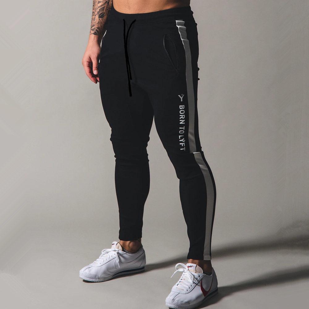 Men Jogger Pants Gym Fitness Cotton Sweatpants Running Sports Training Skinny Trousers Track Pants