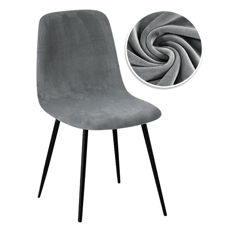 Velvet And Jacquard Short Back Chair Cover Bar Seat Covers Dining Covers Chair Stretch Dust Cover For Home Hotel Bar Wedding