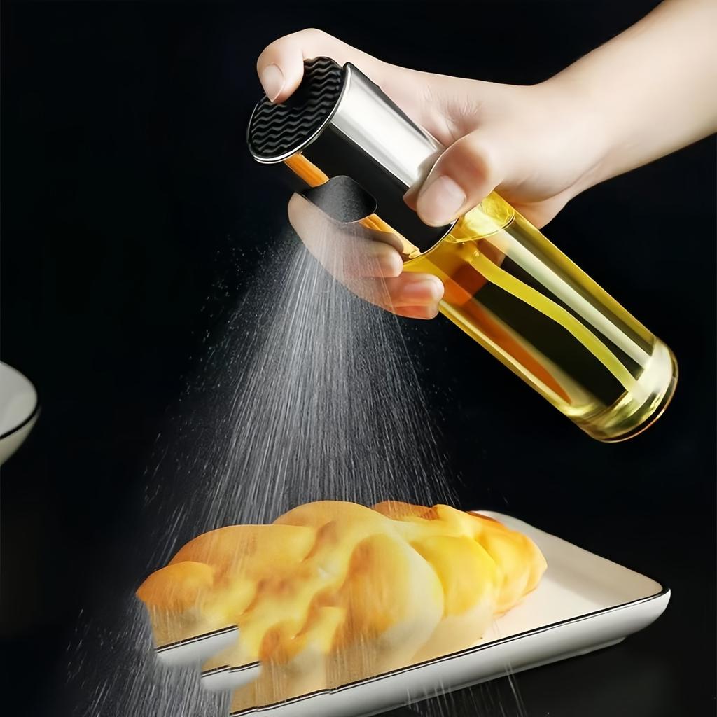 Kitchen Oil Kettle Spray Sprayer Oil, Vinegar, Sauce Glass Dispenser Bottle 200 Ml Capacity
