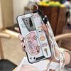 Kickstand Anti-dust Phone Case For Blackview BV6900 Wrist Strap Ring Cartoon Anti-knock Waterproof Cute Dirt-resistant