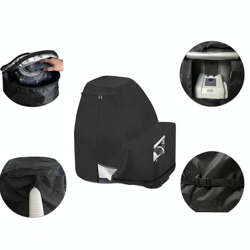 Outdoor Ground Pool Pump Protector Weatherproof Oxford Fabric Cover For Sand Filter System Dust Prevention