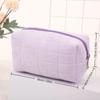 Plush Makeup Bag For Women Zipper Large Soft Cosmetic Bag Travel Make Up Toiletry Bag Washing Pouch Travel Organizer Bag