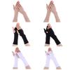 Accessories Arm Cool Solid Mittens Sunscreen Protection Half Finger Sleeves Fingerless Long Gloves