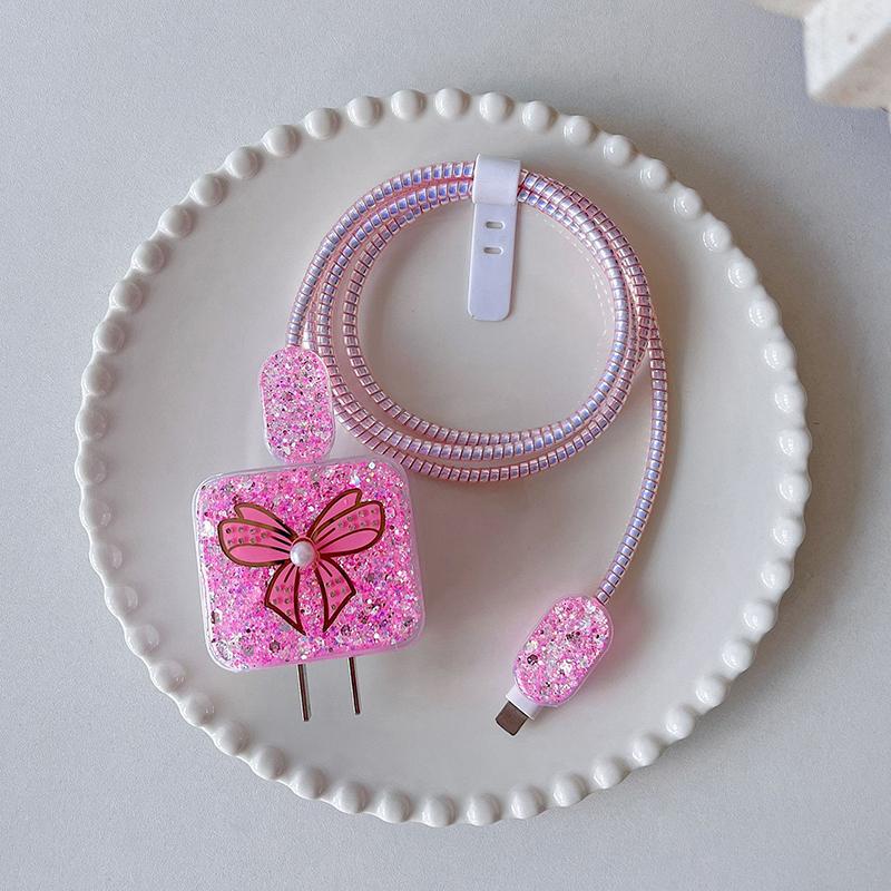 3D чехол для зарядного устройства Apple 18 Вт 20 Вт чехол для адаптера зарядного устройства чехол силиконовый чехол сматывающее устройство для кабеля аксессуары для iPhone