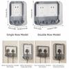 Durable Waterproof Socket Cover Self-Adhesive Socket Plate Guard Outlet Cover  Bathroom Switch
