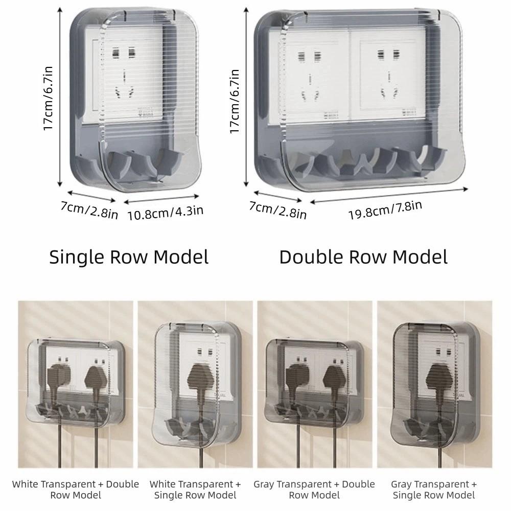Durable Waterproof Socket Cover Self-Adhesive Socket Plate Guard Outlet Cover Bathroom Switch