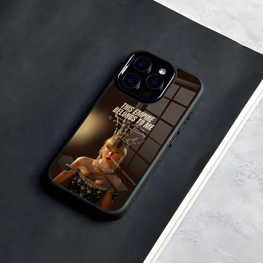 Чехол для телефона T-Taylor Showgirl S-SwiftS для IPhone 17 Pro Max 16 15 14 13 11 Pro Max Plus Стеклянный чехол для телефона