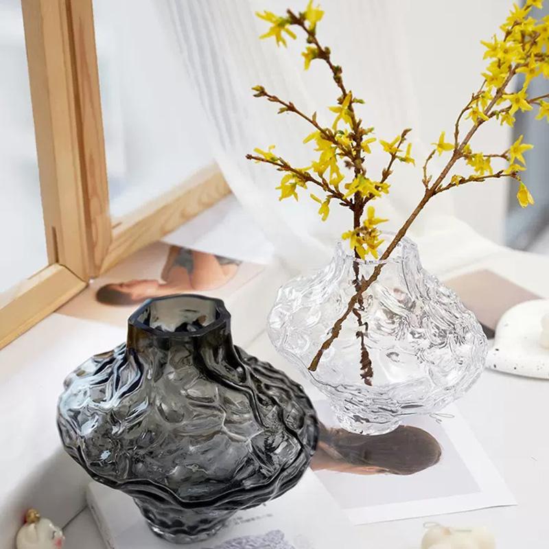 Ваза Стеклянная ваза Украшение дома Украшения Цветочная композиция Ваза для цветов